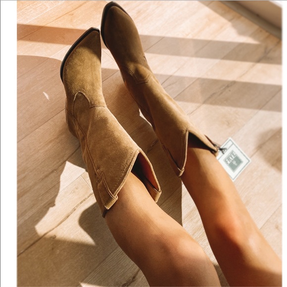 FRYE Sacha tall leather suede boots size 9 - Picture 3 of 8